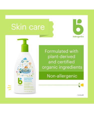 Buy Babyganics Moisturizing Daily Lotion Fragrance Free - 17 oz for Soft & Hydrated Skin | International Shipping Available - Buy Online on GoSupps.com