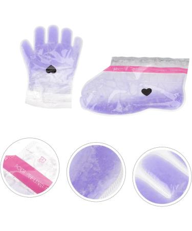 Healeved 2 Pairs Wax Gloves Personal Care Close Friends Nonwoven Fabric Comdum Paraffin Paraffin Wax Care Spa Suite Nursing Cover Boots Hand Wax Non-woven Fabric Purple - Buy Online on GoSupps.com
