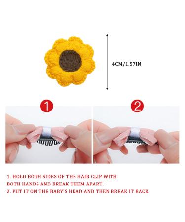 Baby Hair Clips for Newborns | No Slip Tiny Bow Barrette Set - 5 Pieces Mini Hair Accessories for Toddler Girls - Buy Online on GoSupps.com