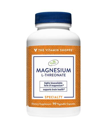 The Vitamin Shoppe Magnesium - Muscle Relaxation Bone Health & Energy Production Support Daily Mineral (90 Vegetable Capsules)