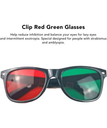 Yinhing Red and Green Glasses for Amblyopia | Sight Focusing Training Eyewear for Kids & Adults | Clip-On Convergence Glasses - Buy Online on GoSupps.com