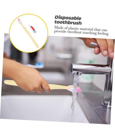 SEWOART 100 Pack Disposable Toothbrushes - Individually Wrapped Manual Travel Toothbrushes for Hotels & Travel - Buy Online on GoSupps.com