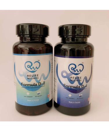 FORMULA D SETS (FORMULA D-I& FORMULA D-II) 2 bottles * 90 capsules for a sets Balanced glucose increase protection