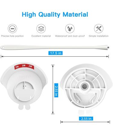 TIUIHU Baby Monitor Holder - Flexible Mounting Stand for Nooie Cam 360 Baby Monitor - Multifunctional White Stand - Buy Online on GoSupps.com