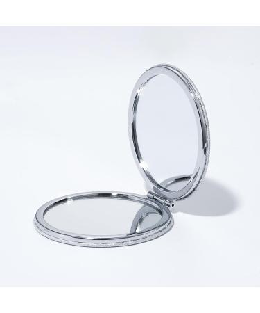 NC Compact Makeup Mirror - 2 Side Travel Cosmetic Mirror with 3X Magnifying Compact Mirror - Ideal for Makeup Purses - Buy Online on GoSupps.com