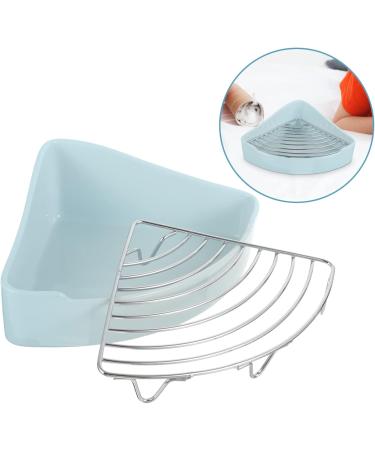 HANABASS Small Pet Ceramic Toilet Rabbit Litter Tray Chinchilla Potty Tray Rabbit Toilet Cat Toilet Ceramics 24x18.5cm Sky-blue - Buy Online on GoSupps.com