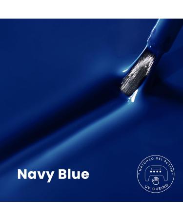 MAYCHAO 15ML Gel Nail Polish 1Pc Navy Blue Gel Polish Soak Off UV LED Fall Nail Polish Nail Art Starter Manicure Salon DIY at Home 0.5 OZ - Buy Online on GoSupps.com