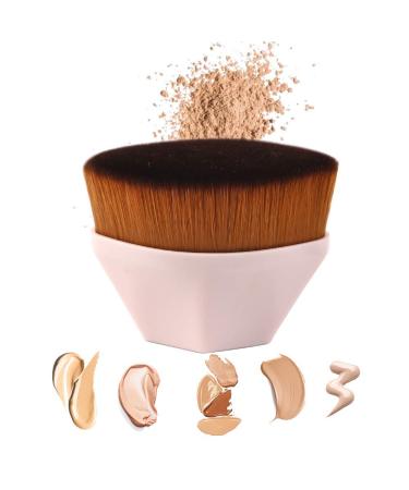 2pcs Kabuki Makeup Foundation Brush Set - Flawless Flat Top Blush & Liquid Powder Brush for Seamless Application | International Shipping Available - Buy Online on GoSupps.com