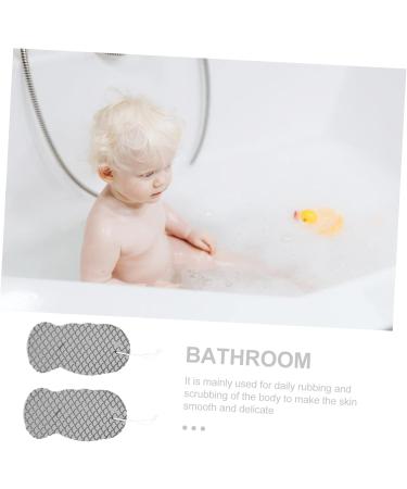Housoutil 8 Pcs Bath Sponge Set Natural Loofah Body Scrubber & Shower Sponge for Toddler Care | Soft Versatile Bathroom Accessories - Buy Online on GoSupps.com