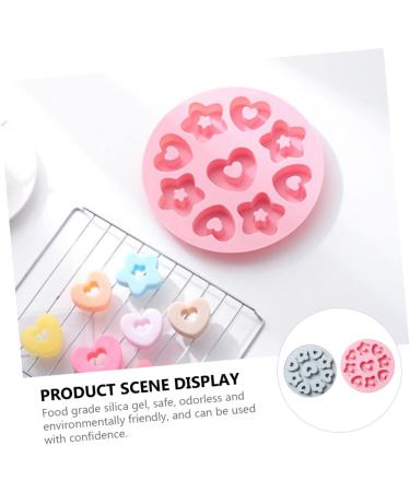Zerodeko 2pcs Donut Mold Silicone Molds Heart Decor Heart Cake Pan Heart Pudding Mold De para Gelatinas Biscuits Mold Biscuits Mould Fondant Mold Fudge Food Supplement Box Silica Gel Baby 20.5X20.5X2CM - Buy Online on GoSupps.com