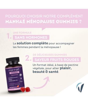 Vitavea - Manha - M nopause Gummies - Compl ment alimentaire m nopause sans hormones - Bouff es de chaleur bien- tre - Pollen BIO Vitamine E Vitamine B2-60 gummies saveur fruits rouges - 1 mois - Buy Online on GoSupps.com