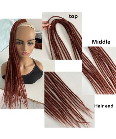 22" Handmade Synthetic Double Dreadlocks Braids Goddess Braiding Hair Attachment Soft Faux(C7_22INCH) 10 strands C7_22INCH - Buy Online on GoSupps.com