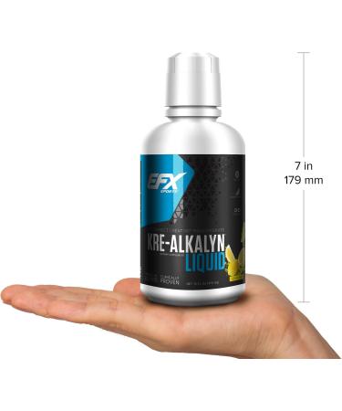 Buy EFX Sports Kre-Alkalyn Creatine Liquid Concentrate - PH-Correct Formula for Strength Muscle & Performance - 63 Servings Lemon Drop - Buy Online on GoSupps.com