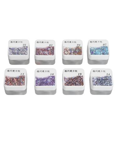 Glitter Nail Polish Gel Sparkly Portable Glitter Nail Gel Manicure for Salon