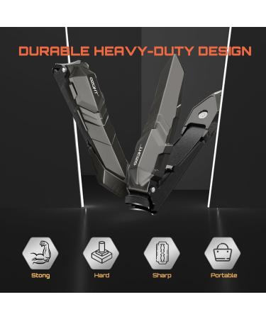 Ultimate Mess-Free Nail Clippers with Catcher - Precision Toenail & Fingernail Clippers for Men & Women - Durable Nail Cutter for Thick Nails - Gray - Buy Online on GoSupps.com