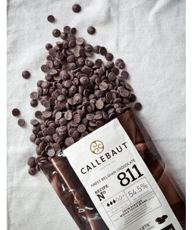 Callebaut Recipe No. 811 Finest Belgian Dark Callets With 54.5% Cacao 22 Pound (10Kg) DHL Next Day Delivery - Buy Online on GoSupps.com