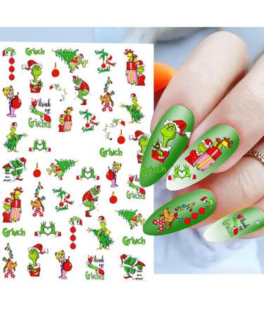 Buy Christmas Nail Art Stickers - 3D Self-Adhesive Winter Designs for DIY Manicure | Xmas Tree & Snowflakes Nail Decals for Women & Girls - Buy Online on GoSupps.com