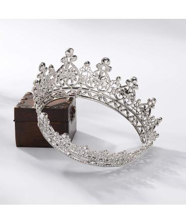 S SNUOY Silver Crystal Queen Crown - Perfect for Wedding, Pageant & Prom - Buy Online on GoSupps.com