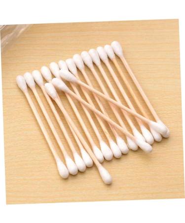 600 Pieces Makeup Cotton Buds Organic Cotton Applicator with Cotton Tip Disposable Ear Plugs Cotton Buds Made of Wood Cotton Buds Cleaning Foam Baby Makeup Remover - Buy Online on GoSupps.com
