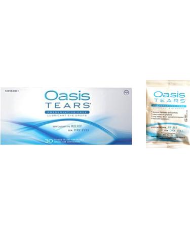 35 Vials Oasis Tears Preservative-Free Lubricant Eye Drops (1 Box of 30 Vials and a 5 Vial Packet)