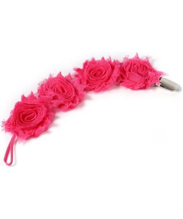 Zerodis Floral Pacifier Clip Holder - Anti-Losing Pacifier Chain for Babies & Newborns (Pink) | Child Care Accessory - Buy Online on GoSupps.com