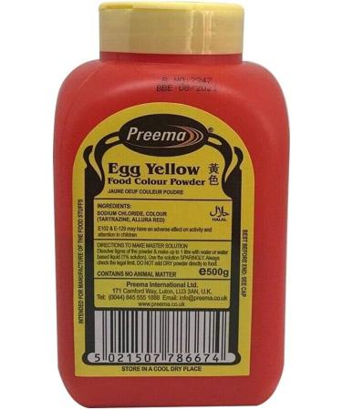 Preema | Egg Yellow | Food Colour Powder | (10X500g) Pack | Premium Quality | Bright Colour Powder | DHL | Next Day Delivery - Buy Online on GoSupps.com