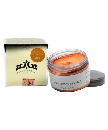 MOFAJANG Unisex Hair Color Dye Wax Styling Cream Mud - 4.23 OZ Natural Temporary Hairstyle Pomade (Orange) | Perfect for Halloween, Parties, and Cosplay - Buy Online on GoSupps.com