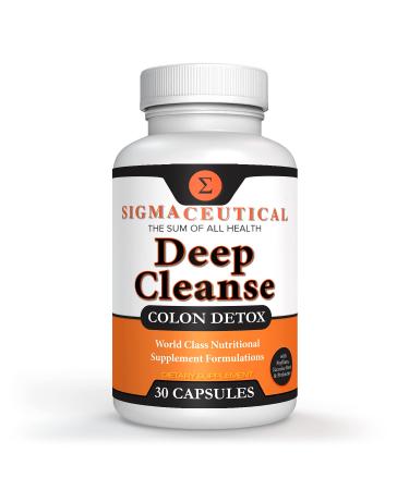 Sigmaceutical 1 Day Colon Cleanse - Detox Cleanse - Bowel Cleanse & Laxative - Bowel Detox - Colon Cleanser & Detox - 30 Capsules 30 Count (Pack of 1)