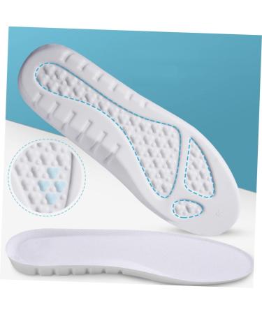 FOMIYES Sports Insoles - Height Increase Orthotic Gel Heel Cups & Anti-Skid Forefoot Pads | Breathable White Shoe Cushions (23.5 x 8.2 cm) for Ultimate Comfort - Buy Online on GoSupps.com