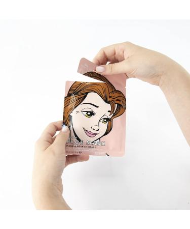 MAD BEAUTY DISNEY Princess Belle Face Mask Rose Water Infused Sheet Masks Calms Skin Leaving It Glowing Anti-Inflammatory Detoxifying Beauty Gift Belle - Beauty and the Beast - Buy Online on GoSupps.com