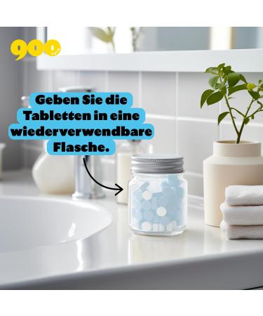 Toothbrush Tablets with Fluoride - 120 Mint Tabs for 2 Months - Natural Formula for Cavity Protection & White Teeth - Buy Online on GoSupps.com