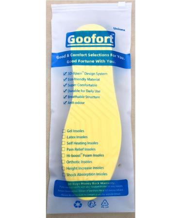 Goofort 4-in-1 Orthopedic Insoles for Men & Women - Posture Correction Gel Inserts for Flat Feet & High Arches Size 37-38 - Buy Online on GoSupps.com
