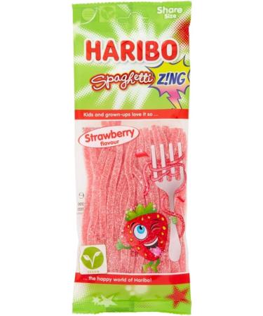 Strawberry Spaghetti Zing 140g Sweets Sharing Bag - Buy Online on GoSupps.com