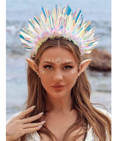 DRESBE LED Laser Headband - Translucent Light Up Hair Hoop for Women and Girls | Sparkly Party Nightclub Rave Hair Accessories - Buy Online on GoSupps.com