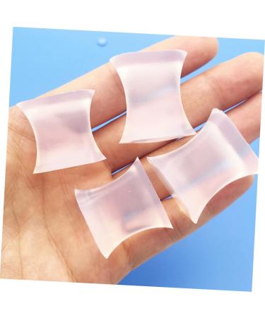Lurrose Silicone Toe Valgus Separators - 2 Pair H-Shaped Splitter Bunion Corrector | Foot Adjuster & Protector - White 3x2.8cm - Buy Online on GoSupps.com