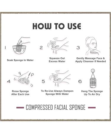 60-Count Compressed Facial Sponges - 100% Natural Spa Sponges for Cleansing and Exfoliating (Pink) - Buy Online on GoSupps.com