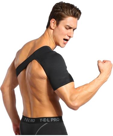 Shoulder Brace Sleeve Wrap for Pain Relief & Support - Fits Left & Right Arm Men & Women - Compression Shoulder Stability & Recovery Brace - Buy Online on GoSupps.com