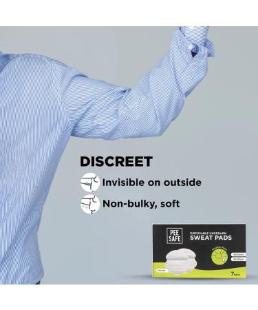 PEESAFE Disposable Underarm Sweat Pads - 14 Folded Pads for Women & Men | Prevent Stains & Odor | Absorbs Sweat | Underarm Pads - Buy Online on GoSupps.com
