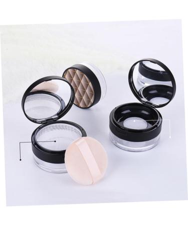 FOMIYES 1pc Box Cosmetic Travel Containers Travel Cosmetic Powder Case Loose Powder Puff Compact - Buy Online on GoSupps.com