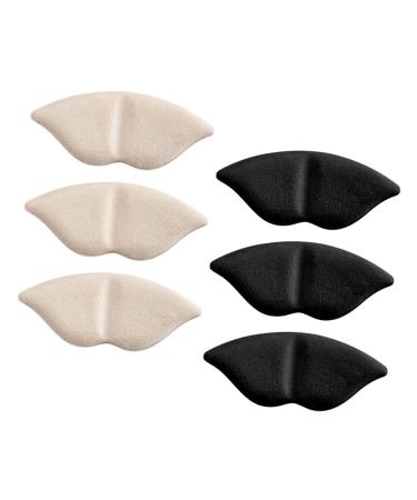 NOLITOY 6 Pairs High Heels Heel Stickers Shoes Protector Loose Shoe Inserts High Heel Toe Pads Shoe Inserts for Shoes That are Too Big Heel Pad Women's Sports Shoes Supplies Foam
