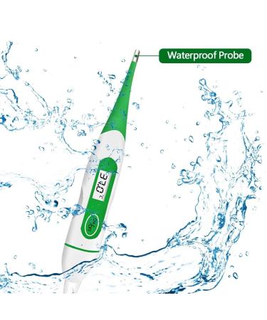 Duokon Electronic Veterinary Thermometer Waterproof Digital Animal Thermometer for Cattle Sheep Horses with LCD Display - Buy Online on GoSupps.com