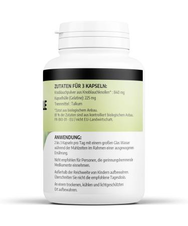 Shop Organic Garlic Bulb 280 mg - 200 Capsules | Premium Quality for Immune Support | International Shipping Available - Buy Online on GoSupps.com