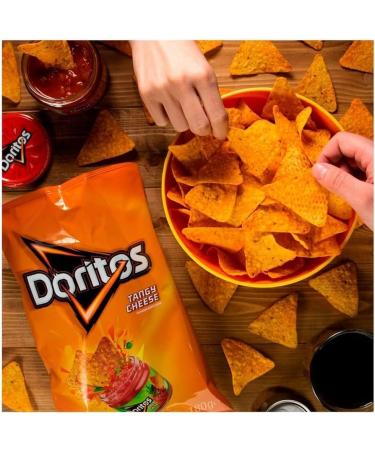 Doritos Tortilla Chips Tangy Cheese Sharing Bag Crisps 180g | Suitable for vegetarians | Seriously cheesy flavoured snacks for sharing with friends | Premium product - Buy Online on GoSupps.com