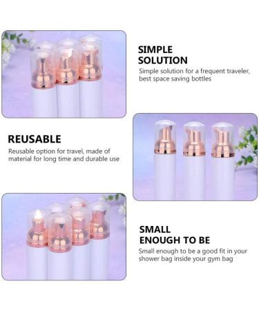 FRCOLOR 12pcs Plastic Foam Dispenser Bottle Empty Mini Foaming Pump Bottles Travel Cosmetics Refillable Containers for Shampoo Facial Cleanser Lotion (Rose Gold) As Shown - Buy Online on GoSupps.com