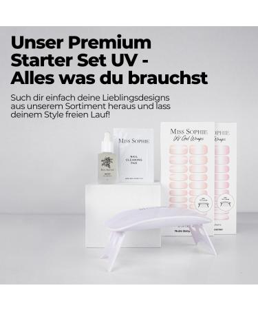 Miss Sophie UV Gel Nail Foils - Paris Je T'aime | 20 Nail Polish Strips for Fingers & Toes - Buy Online on GoSupps.com