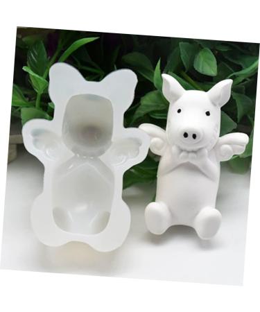 OUNONA Candle Molds Clay Molds Animal Silicone Candy Candle Decor Cake Pops Mold Non-Stick Mold Silicone Ice Cube Molds Ice Block Mold Chocolate Molds DIY Dessert Mold Piggy Biscuit 3D - Buy Online on GoSupps.com