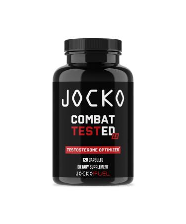 Jocko Fuel Test Booster for Men - Natural Endurance Stamina & Strength Booster - Muscle Builder for Men & Nitric Oxide Booster with Ginger Root Shilijat & Tongkat Ali 120ct (30 Servings)