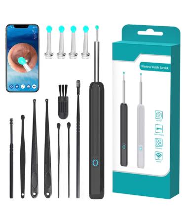 Xeerun ear wax removal Otoscope IP67 waterproof EAR Cleaner WiFi ear cleaner with 6 LEDs 1080p ear cleaner with camera 360 -wide angle OR cleaning camera for iOS iPad Android OS