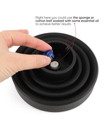 Segbeauty Travel Hair Diffuser for Natural Thick Hair 1.65-1.77 inches Nozzle - Black - Buy Online on GoSupps.com