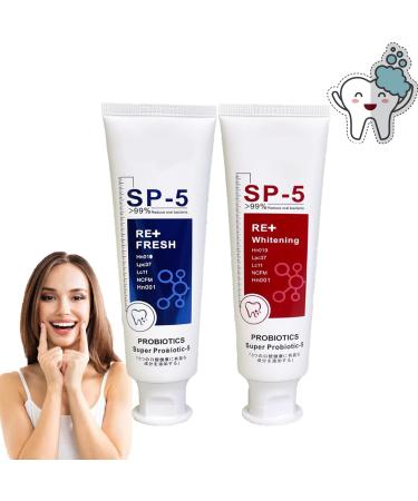 2pcs Sp-5 Toothpaste Sp 5 Teeth Whitening WE2C Toothpaste Whitening Brightening Stain Removal Toothpaste Repairing Toothpaste